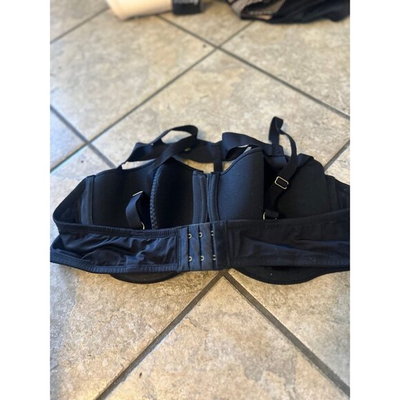 Adore Me Bra Bundle 42D | Red Lace Underwire + Black Strappy Cage Bra | Sexy Plu - Picture 6 of 6